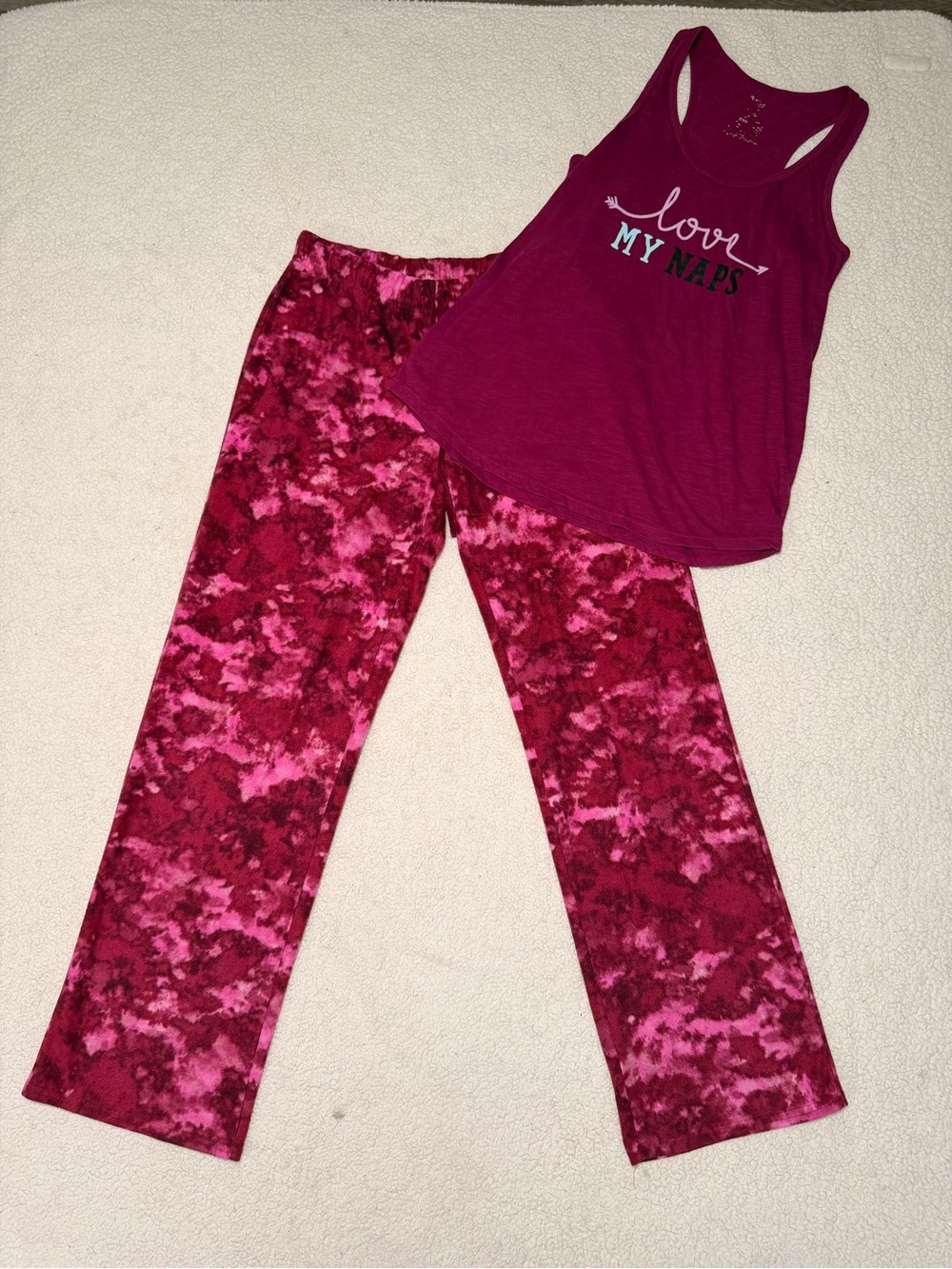 Jenni Intimates Tie Dye Pajama Set S